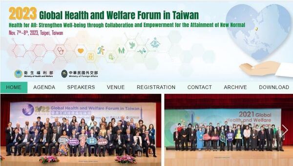 Inauguran Foro Global de Salud y Bienestar en Taiwán 2023 - .::Agencia IP::.