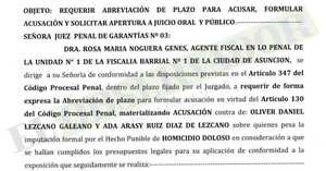 Acusan al policía Oliver Lezcano y su esposa por el asesinato del militar Líder Ríos