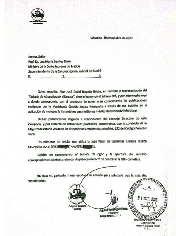 Nueva denuncia contra Claudia Jessica Mosqueira - PDS RADIO Y TV