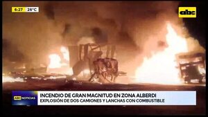 Video: incendio de gran magnitud en zona Alberdi - ABC Noticias - ABC Color