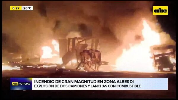 Video: incendio de gran magnitud en zona Alberdi - ABC Noticias - ABC Color