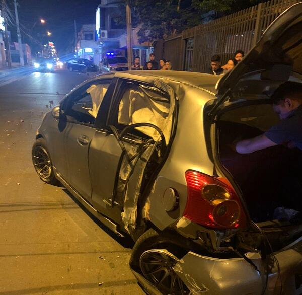 Conductor borracho protagoniza accidente de tránsito - San Lorenzo Hoy
