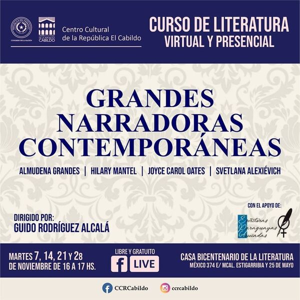 El Cabildo inicia curso de literatura sobre grandes narradoras contemporáneas - .::Agencia IP::.