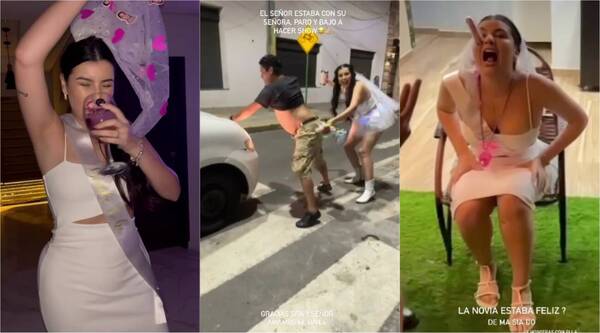 [VIDEO] Loca despedida de soltera de novia de pelotero, tuvo un estríper improvisado