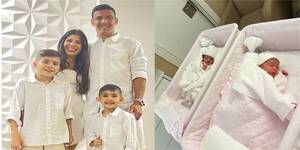¡Pelotero de la Albirroja fue papá de mellizas!
