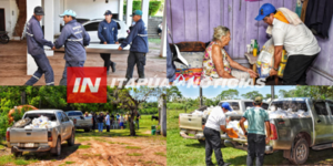 EL GOBIERNO DEPARTAMENTAL BRINDA APOYO A FAMILIAS AFECTADAS POR INUNDACIONES Y TEMPORALES - Itapúa Noticias
