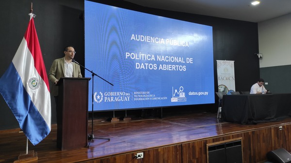 En audiencia pública, MITIC compartió avances del borrador de la Política Nacional de Datos Abiertos