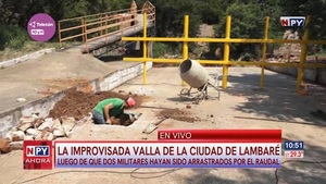 Cuestionada valla antirraudales de Lambaré daría paso a un futuro puente - Noticias Paraguay