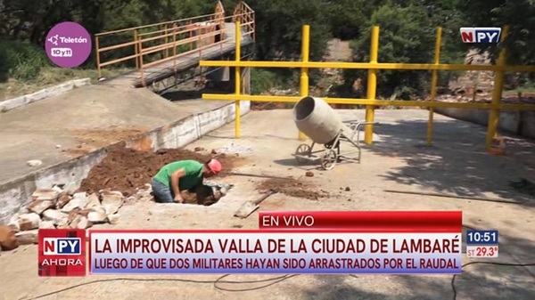Cuestionada valla antirraudales de Lambaré daría paso a un futuro puente - Noticias Paraguay