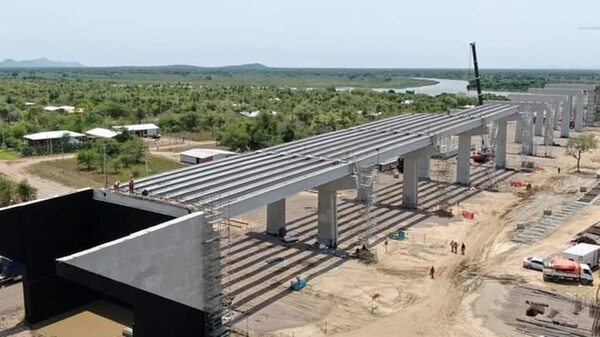 Puente de la Bioceánica: comienza a visualizarse estructura de la majestuosa obra - Noticias del Chaco - ABC Color