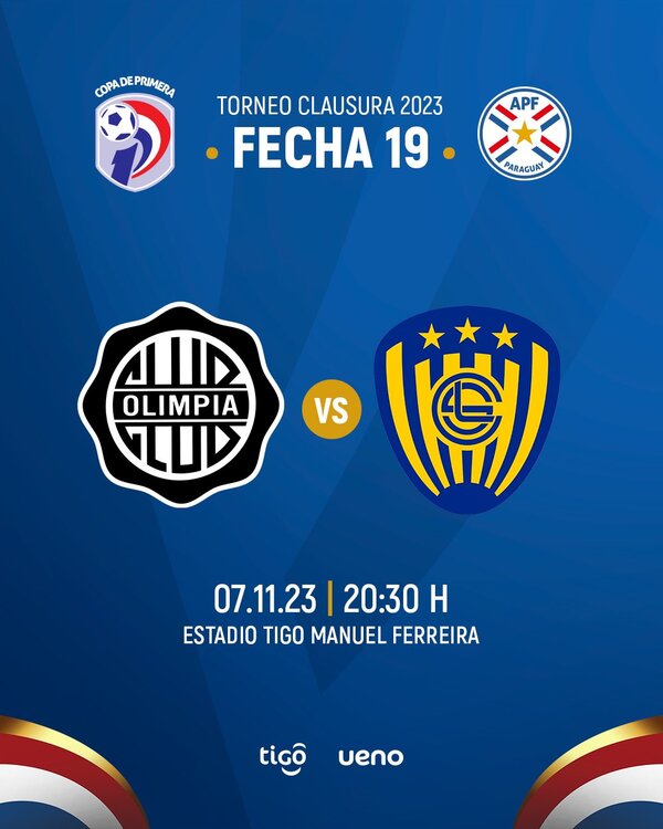 Copa de Primera: Olimpia recibe a Sportivo Luqueño en Para Uno - ADN Digital