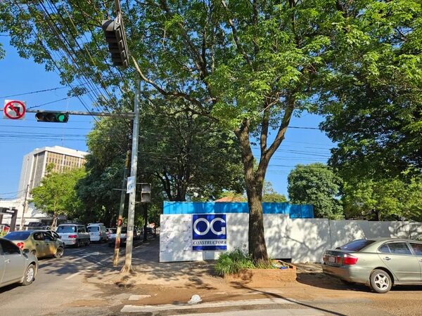 Asunción: en un predio lleno de árboles, construirán estación de servicio, a metros de la Municipalidad y de otras gasolineras - Nacionales - ABC Color