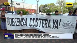 Video: bañadenses exigen defensa costera - ABC Noticias - ABC Color