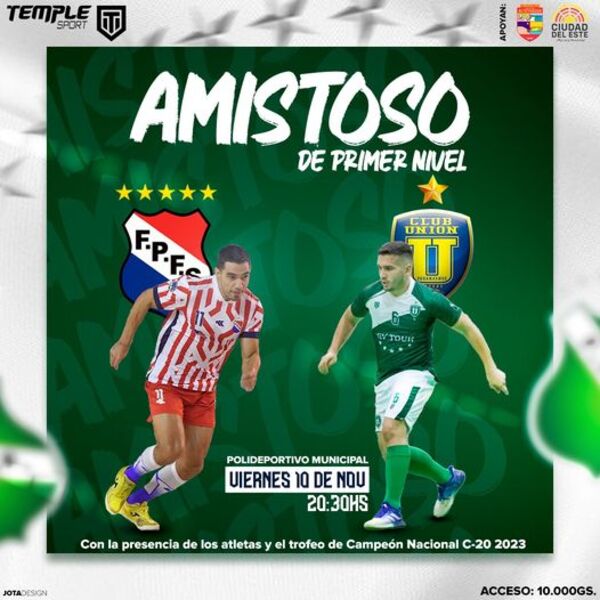 Paraguay enfrentará a Unión en amistoso