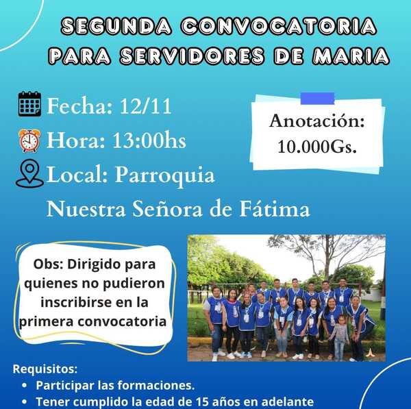 Anuncian segunda convocatoria para servidores de María en el novenario a la Virgen de Caacupé en Futurista - Radio Imperio 106.7 FM