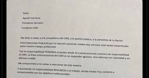 La Nación / Renunció comunicador del CIRD que amedrentó a periodista