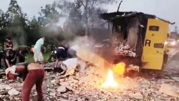 Dos fallecidos y un detenido durante explosión y asalto a móvil de caudales