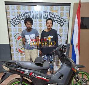 Dos detenidos con una motocicleta hurtada en el barrio San Gerardo - Radio Imperio 106.7 FM