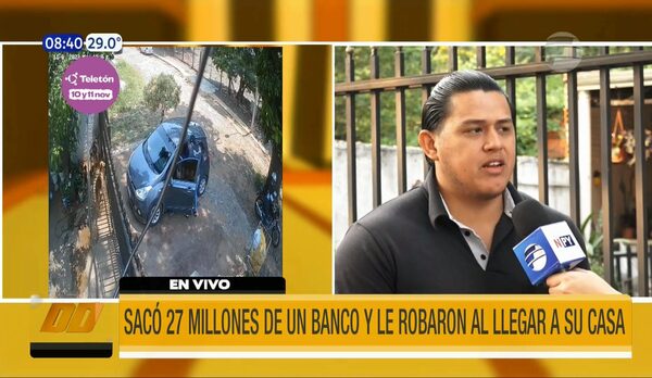 Retiró préstamo de G. 27 millones y le robaron al llegar a su casa | Telefuturo