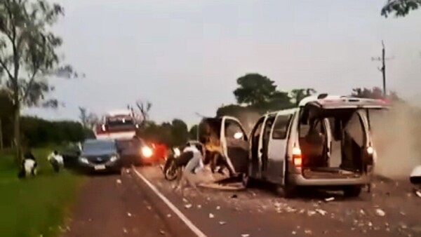 Utilizaron dinamita en gel para explosionar el camión de caudales