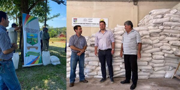 ENTREGA DE CAL AGRÍCOLA A MUNICIPIOS DE ITAPÚA A TRAVÉS DEL PROGRAMA ÑEMITY - Itapúa Noticias