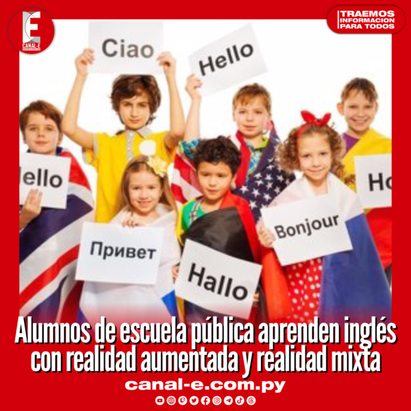 Alumnos de escuela pública aprenden inglés con realidad aumentada y realidad mixta