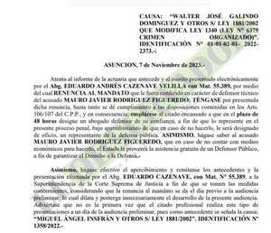 Caso Mercat: Por dilatar preliminar jueza apercibe a abogado y remite sus antecedentes a la Corte
