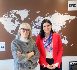 Viceministra de Comunicación fue recibida por la presidenta de la Agencia EFE
