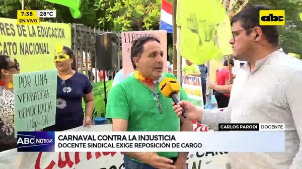 Video: docente sindical exige reposición de cargo - ABC Noticias - ABC Color