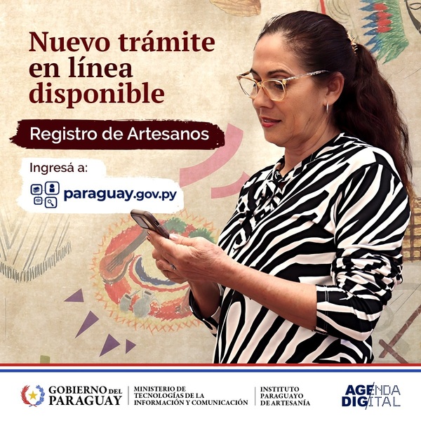 Desde el Portal Paraguay artesanos de todo el país podrán registrarse en línea