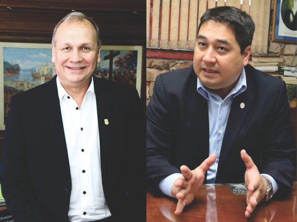 Ex intendente Ferreiro y el candidato Nakayama, en dudosa negociación por póliza