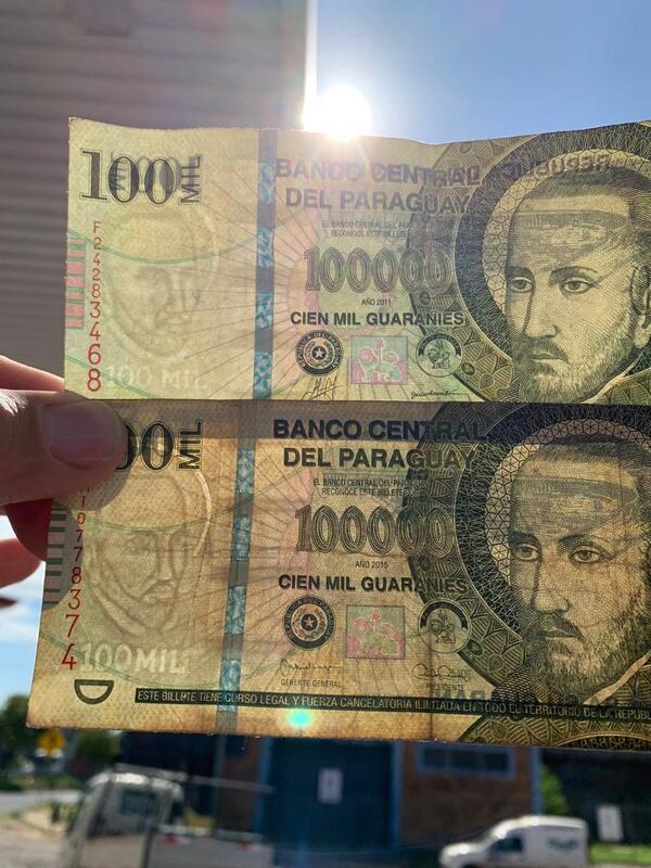 Alertan circulación de billetes falsos de G. 100 mil en el departamento Central