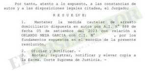Imputado por tráfico de influencias seguirá enfrentando proceso en arresto domiciliario