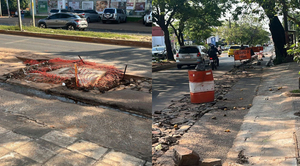 Diario HOY | Mariscal López, destruida por obras que quedaron paralizadas: culpan a la Essap