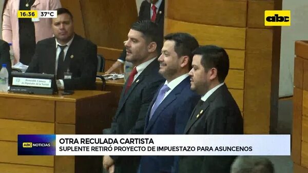 Otra reculada cartista: dan marcha atrás proyecto de ‘’impuestazo’' - ABC Noticias - ABC Color