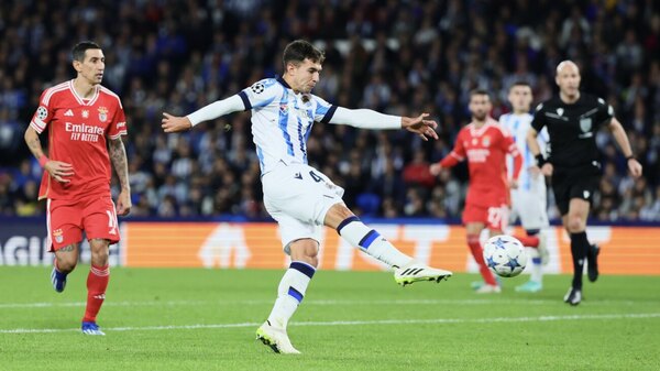 Versus / Real Sociedad derrota y elimina al Benfica en su grupo de Champions