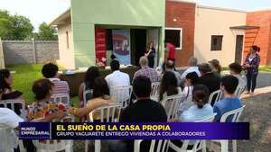 El sueño de la casa propia: Grupo Yaguarete entregó viviendas a colaboradores - Mundo empresarial - ABC Color