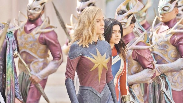 La película The Marvels encabeza estrenos en salas locales de cine