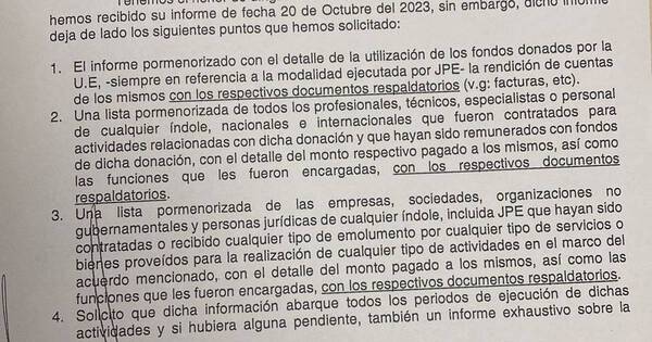 La Nación / Senadores reiteran pedido de detalle de los gastos con fondos de la UE