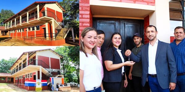 INAUGURAN NUEVO PABELLÓN DE 6 AULAS PARA LA ESCUELA SECUNDARIA MAYOR OTAÑO - Itapúa Noticias