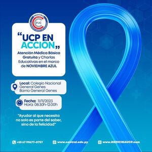 Noviembre azul: Atención Médica y Gratuita de la UCP estará este sábado en General Genes