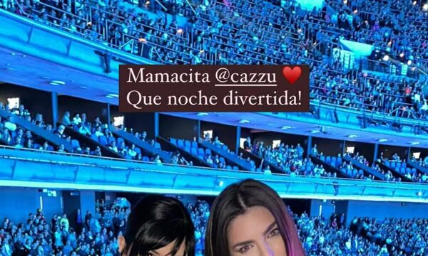 Durante concierto de su marido, Nadia Ferreira compartió con Cazzu