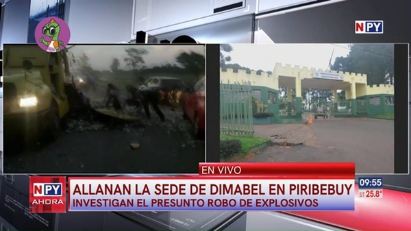 Allanan la sede de Dimabel tras presunto robo de explosivos - Noticias Paraguay