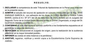 Cámara confirma convocatoria a preliminar para Saguier Blanco en causa Electrofácil