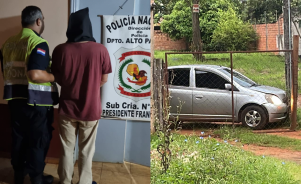 Conductor detenido tras chocar contra una columna de la ANDE