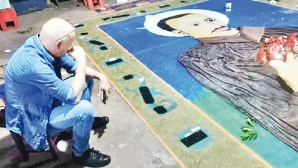 Tapiz sensorial en homenaje al primer santo paraguayo