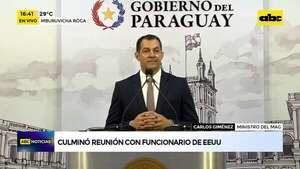 Video: culminó reunión con funcionario de EE.UU. - ABC Noticias - ABC Color