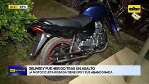 Video: delivery fue herido tras un asalto  - ABC Noticias - ABC Color