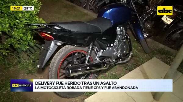 Video: delivery fue herido tras un asalto - ABC Noticias - ABC Color