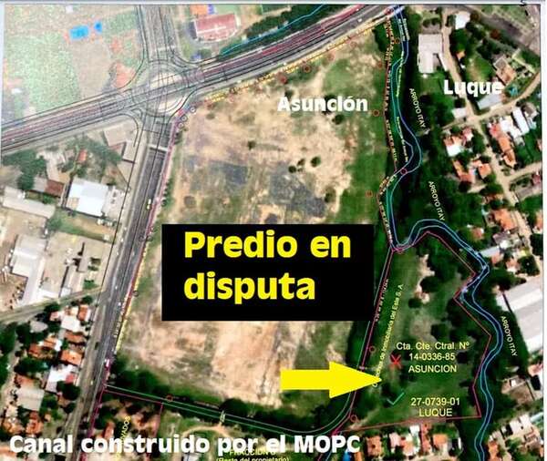IDESA defiende terreno en disputa, que afecta a límites entre Asunción y Luque - Nacionales - ABC Color
